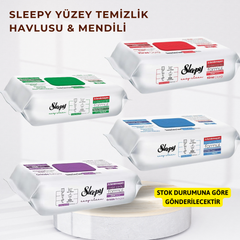 Sleepy Easy Clean Yüzey Temizlik Havlusu Mendili - Stok Durumuna Göre Gönderilecektir.