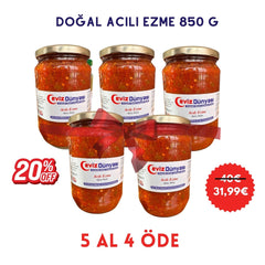 Natürliche Chilipastete 850g | Traditioneller Appetitanreger mit Olivenöl ohne Zusatzstoffe