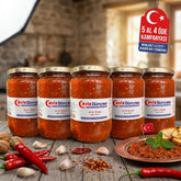 Natürliche Chilipastete 850g | Traditioneller Appetitanreger mit Olivenöl ohne Zusatzstoffe