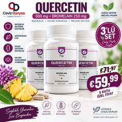 Kuersetin + Bromelain 30 Kapsül | Smart Caps