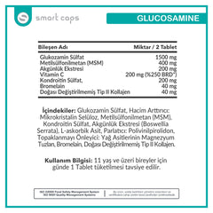 Smart Caps Glucosamine Type II Collagen 60 Tablets
