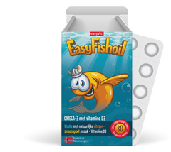 EasyVit FishOil Omega 3 und Vitamin D Ergänzungsfuttermittel - 30 Kautabletten