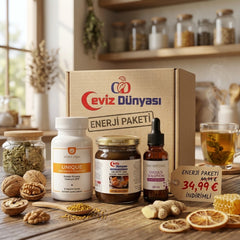 Enerji ve Zindelik Paketi (Unique Multivitamin, İyot %2, Arı Sütü Bal Polen Macunu)
