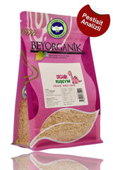 Beyorganik organik ruşeym – 250 g. Pesticit analizi yapılmış, pembe ambalajda buğday ruşeymi.
