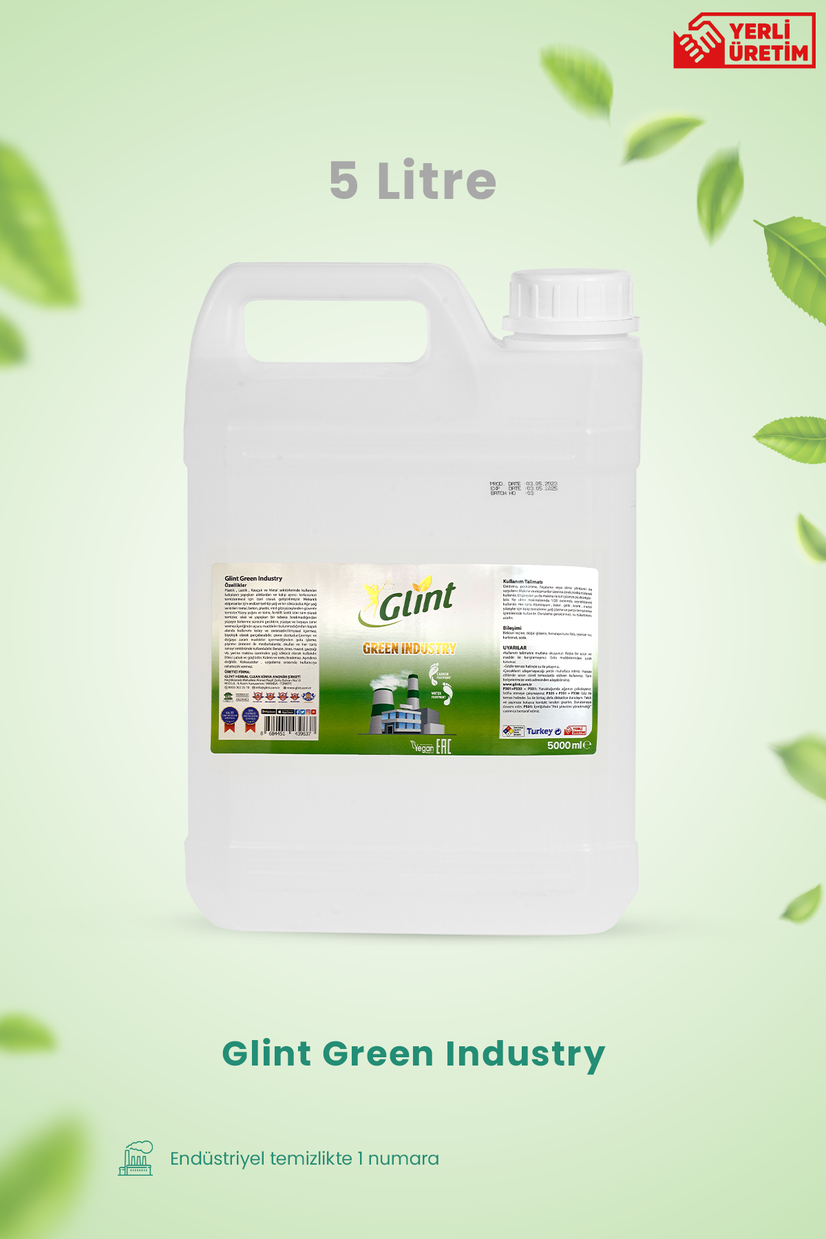 Glint Industry | Bitkisel Endüstriyel Yağ ve Kir Sökücü