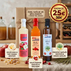 Ceviz Dünyası 3-in-1-Spezialpaket für Gesundheit & Heilung mit Essig