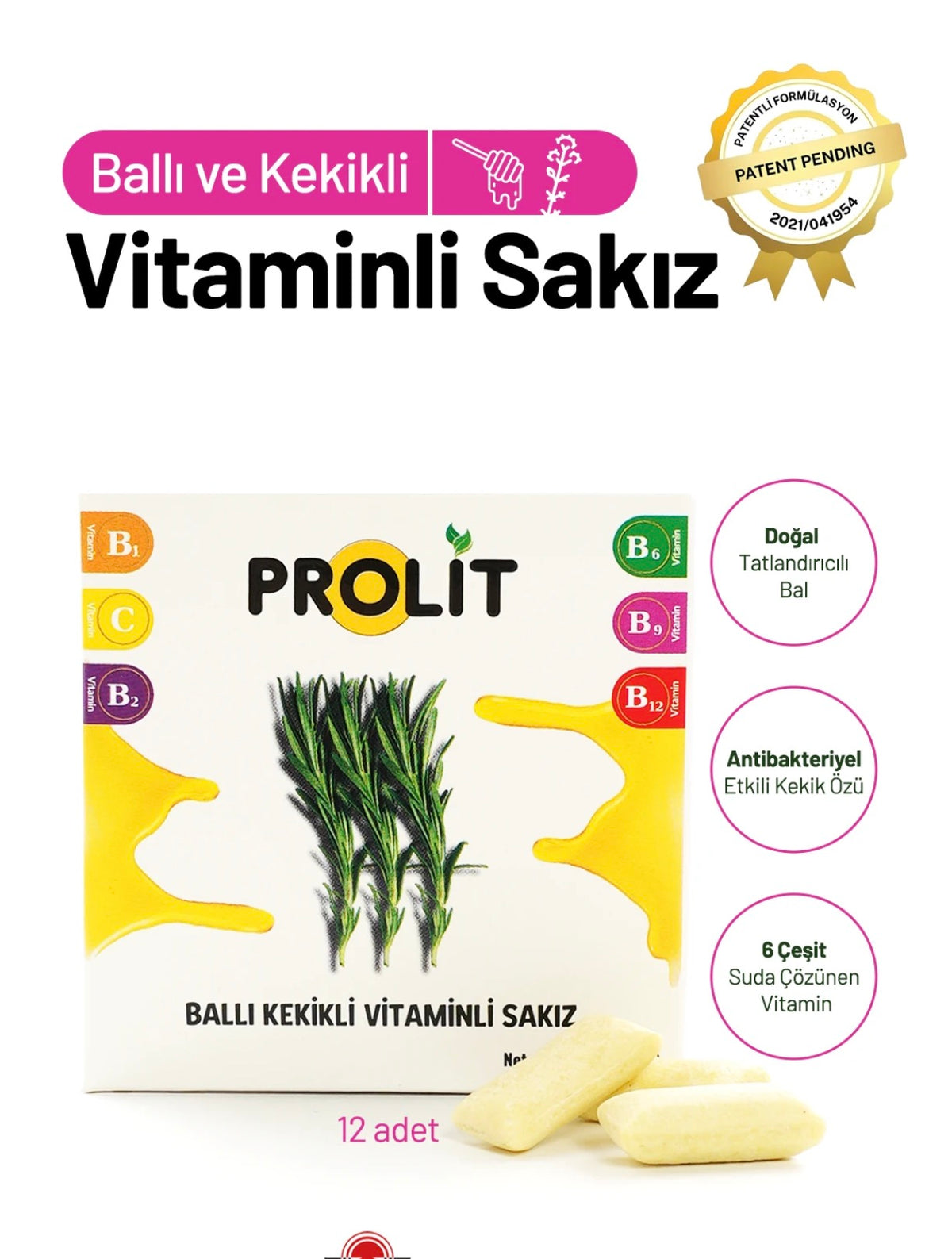 Ballı Kekikli Vitaminli Sakız