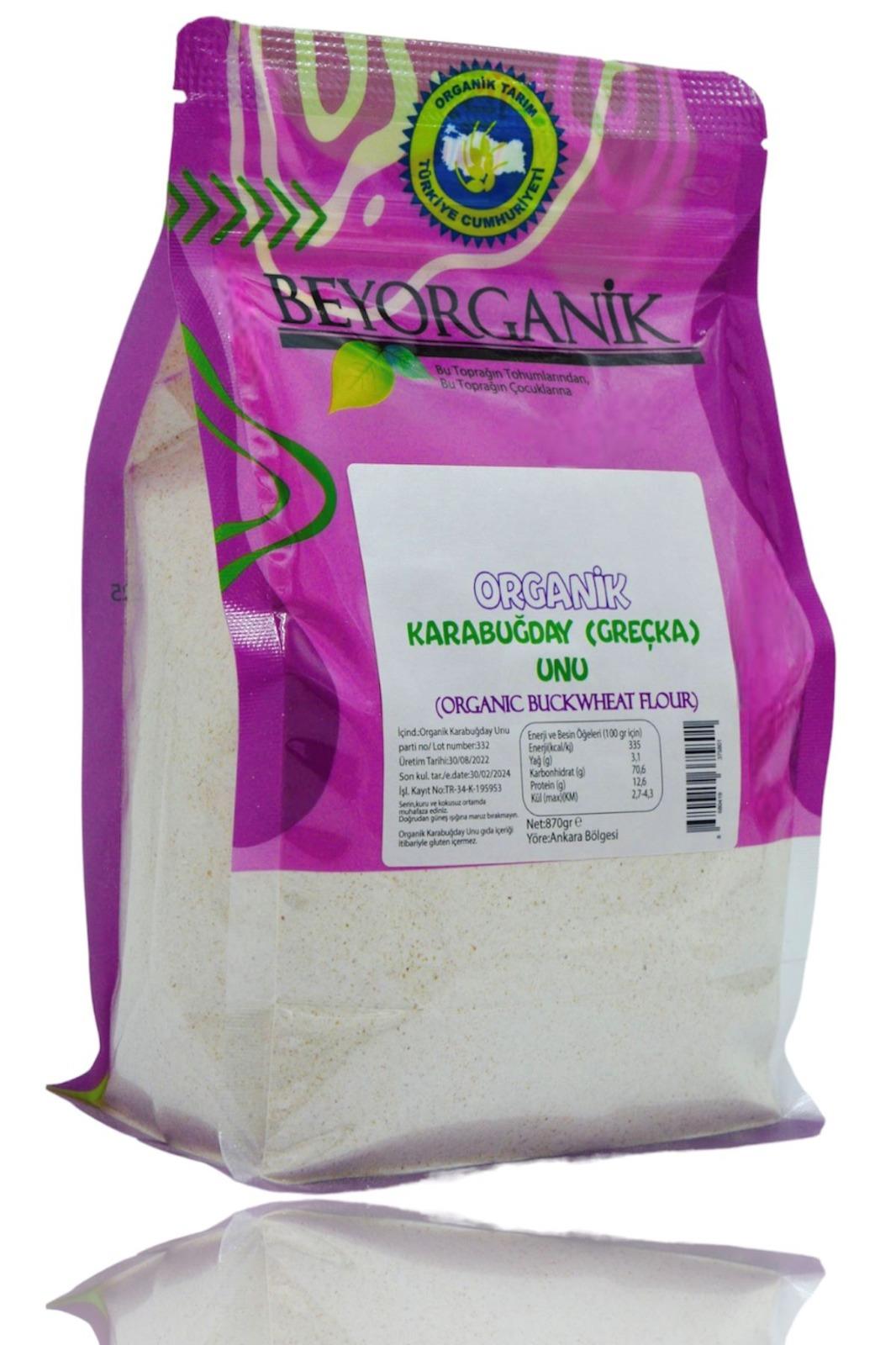 Organik Çiğ Karabuğday Unu 870gr (Pestisit ve Aflatoksin Analizli)