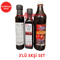 3'lü Ekşi Seti | Doğal ve Lezzetli Ekşiler Bir Arada! 🍇🍒🌿