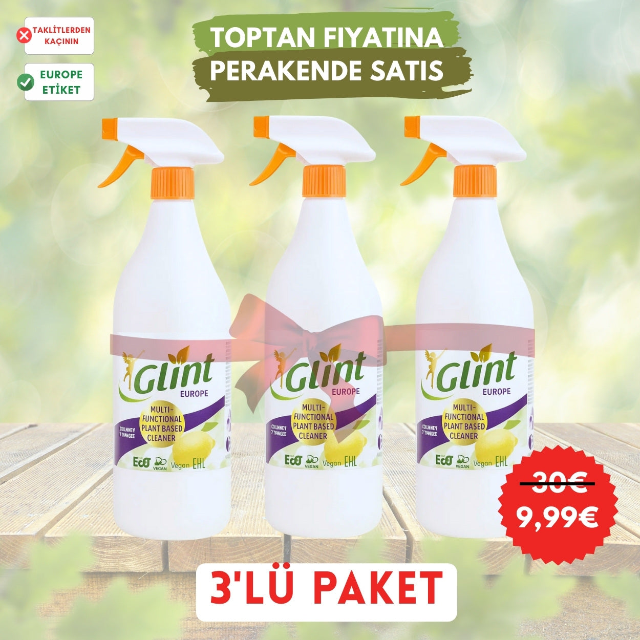 Glint Herbal Cleaner | %100 Bitkisel Temizlik Gücü 🌱✨