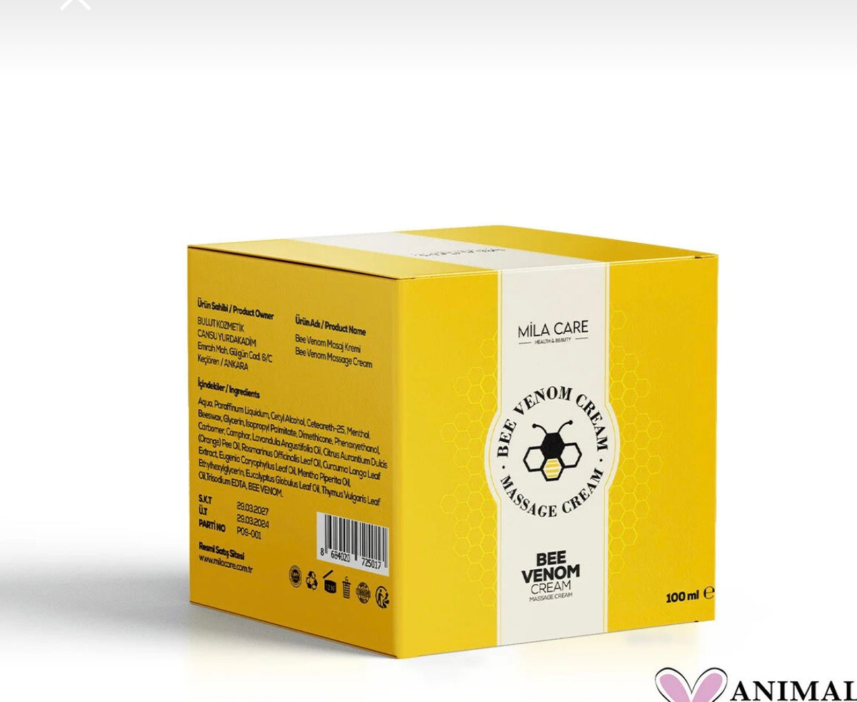 Arı zehri içerikli masaj kremi - 100ml