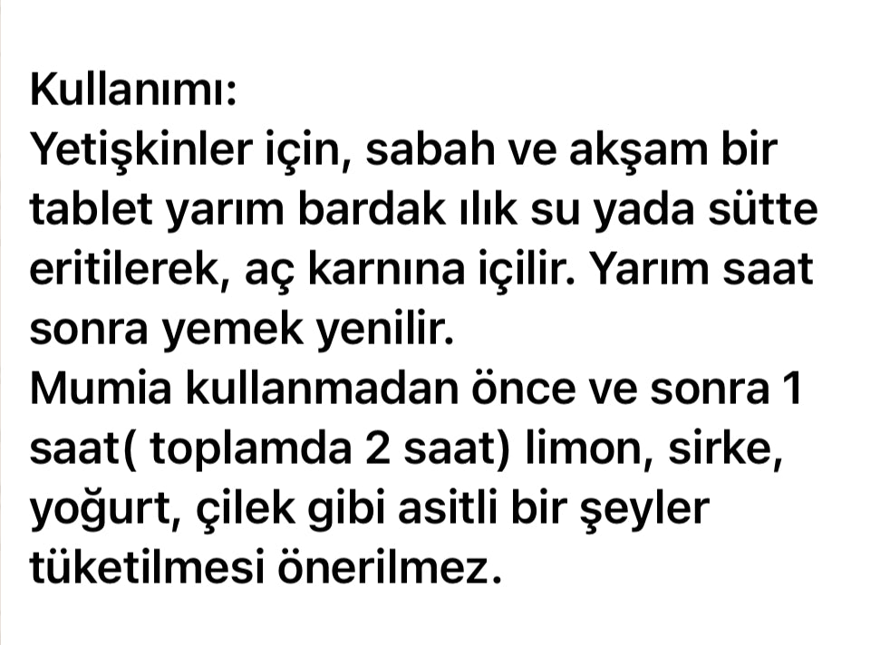 Mumia (30 adet mumiyo)