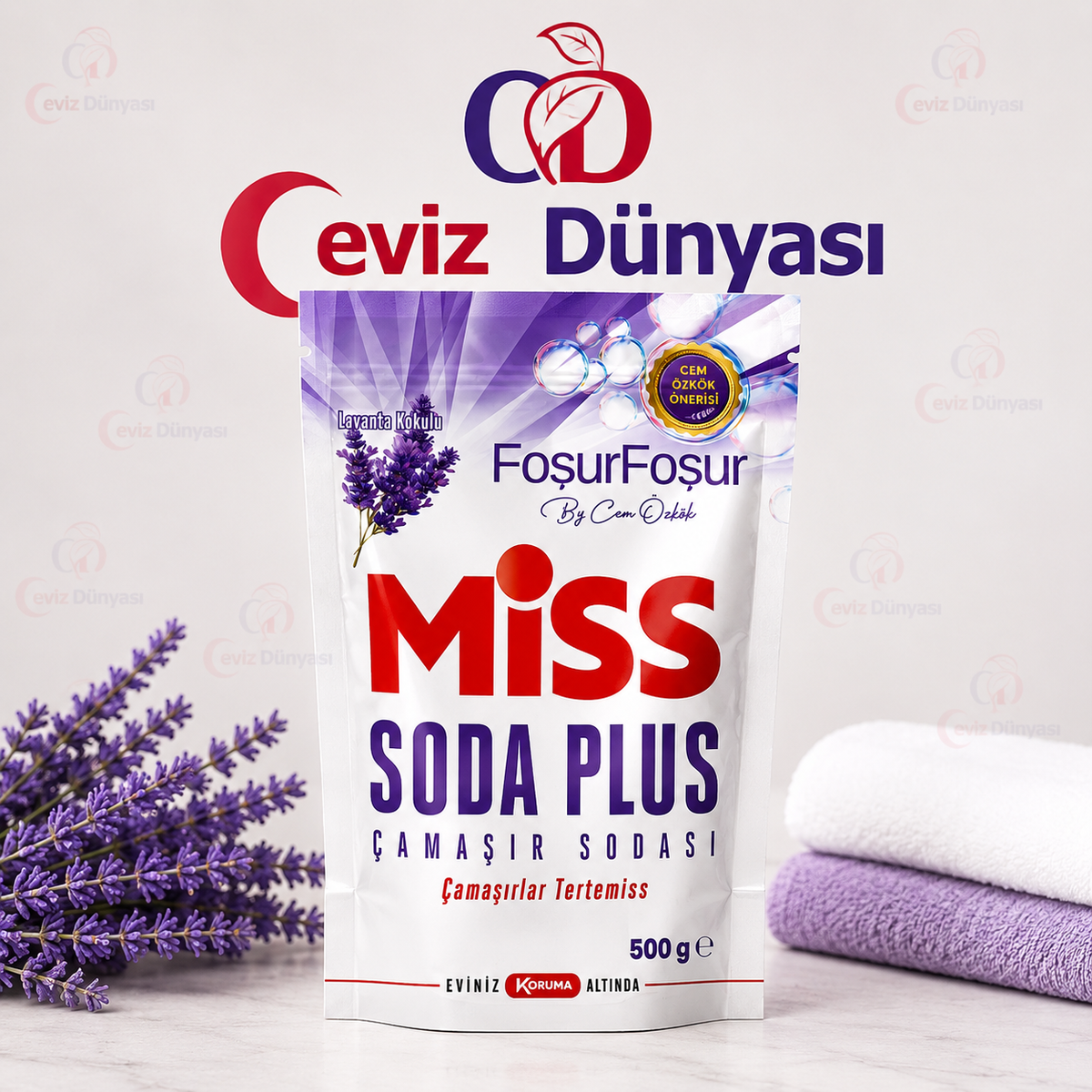 Miss Soda Plus Çamaşır Sodası Lavanta Kokulu 500 g – FoşurFoşur by Cem Özkök