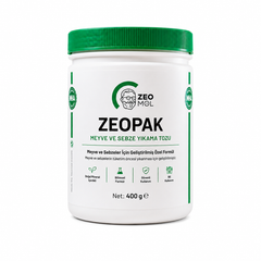 Zeomol ZEOPAK Meyve ve Sebze Yıkama Tozu 400 g – Doğal Mineral İçerikli