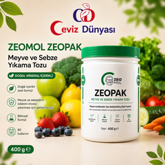 Zeomol ZEOPAK Meyve ve Sebze Yıkama Tozu 400 g – Doğal Mineral İçerikli