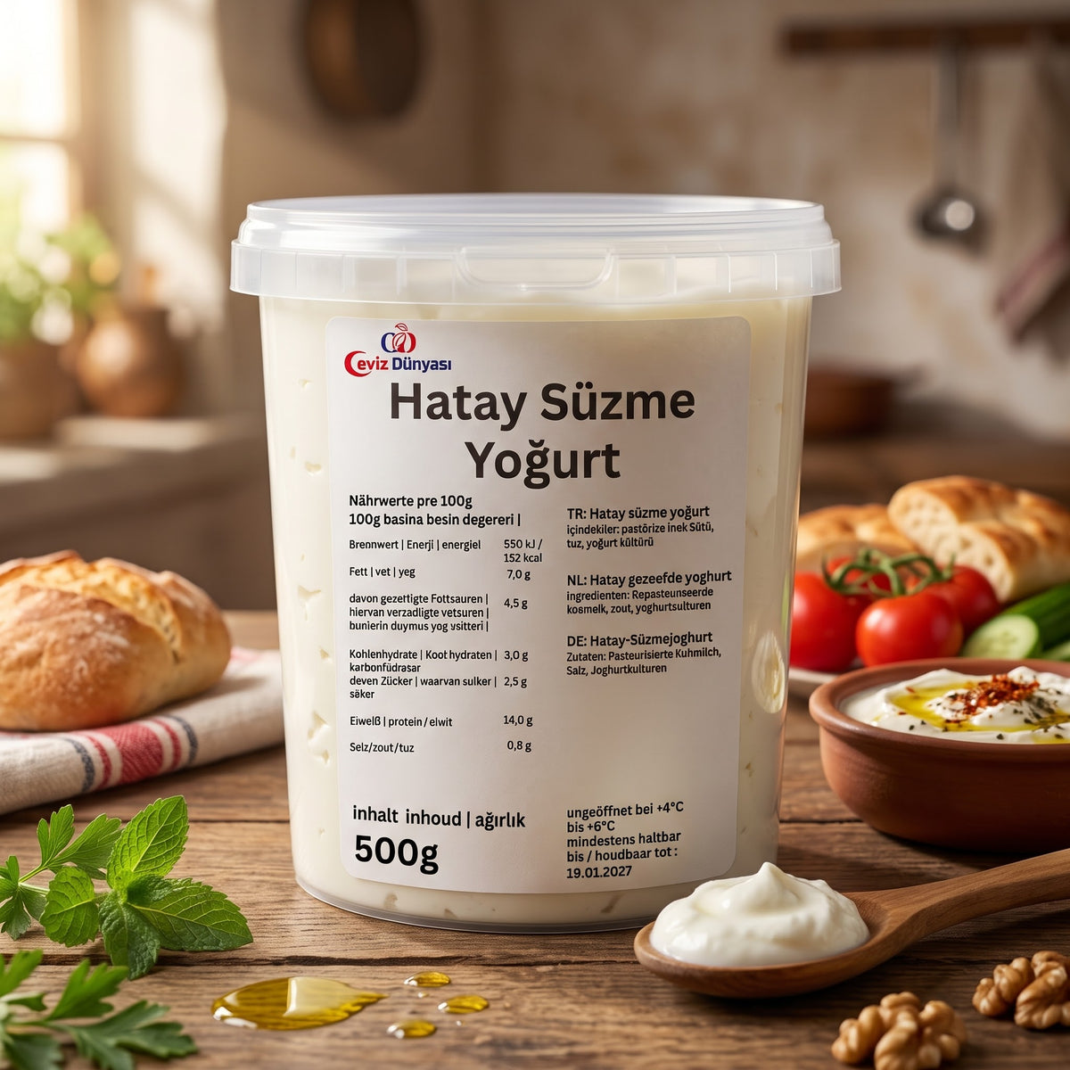 Hatay Süzme Yoğurt (500g)