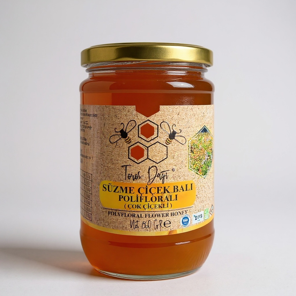 Süzme Çiçek Balı (Polifloralı – Çok Çiçekli)860 g