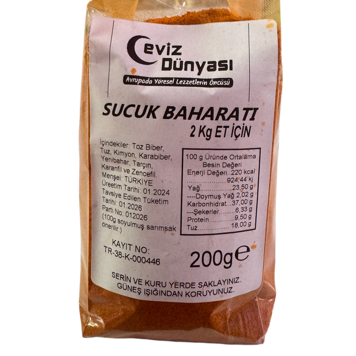 Kayseri sucuk baharatı mix