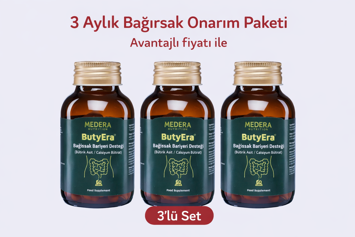 ButyEra Bağırsak Bariyeri Desteği (Bütirik Asit / Kalsiyum Bütirat) 60 Kapsül