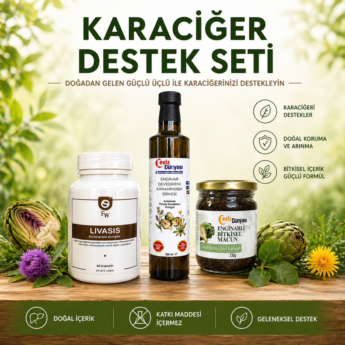 Karaciğer destek seti