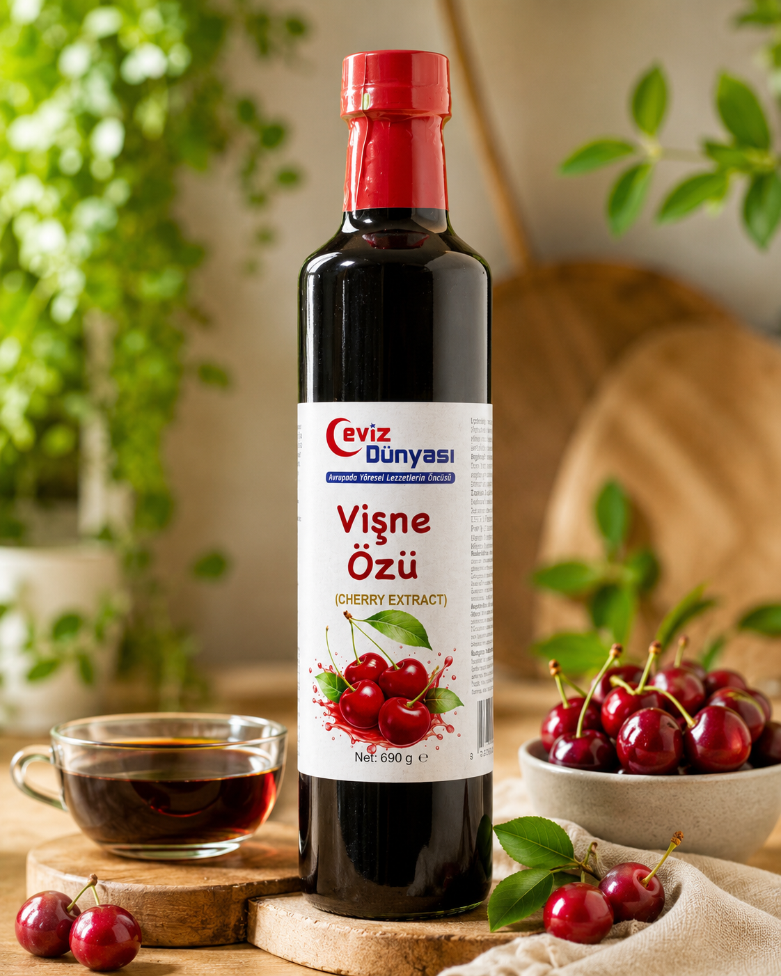 Organik vişne özü -690g