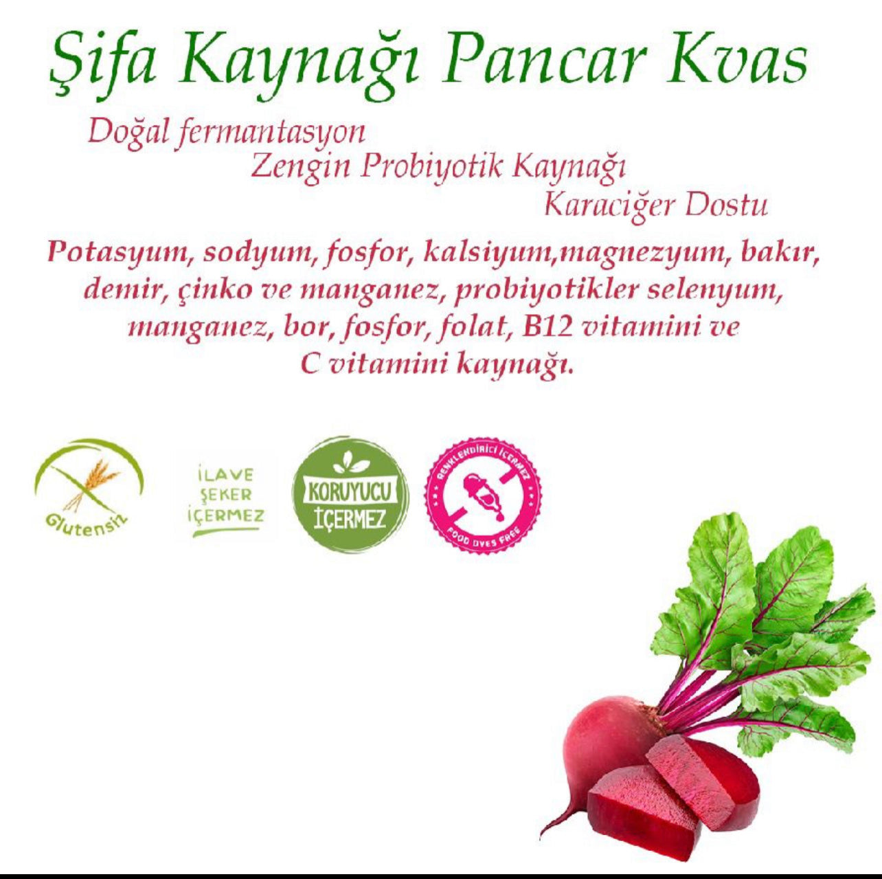 Rote-Bete-Kwas (500 ml)