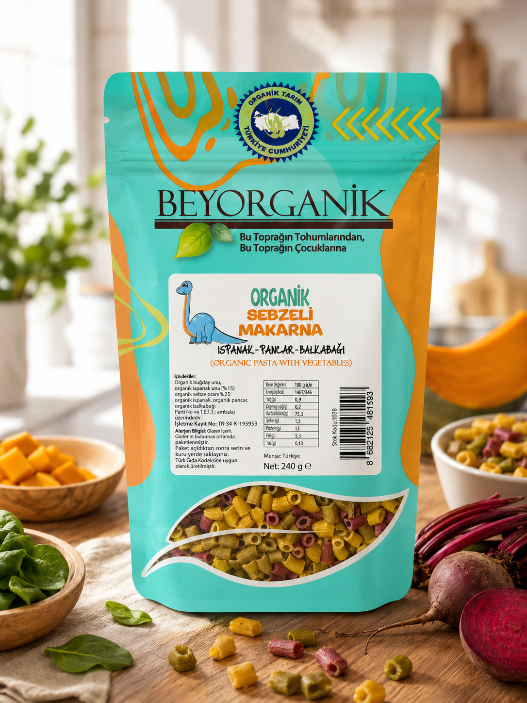 Orhanik Sebzeli Makarna 240g