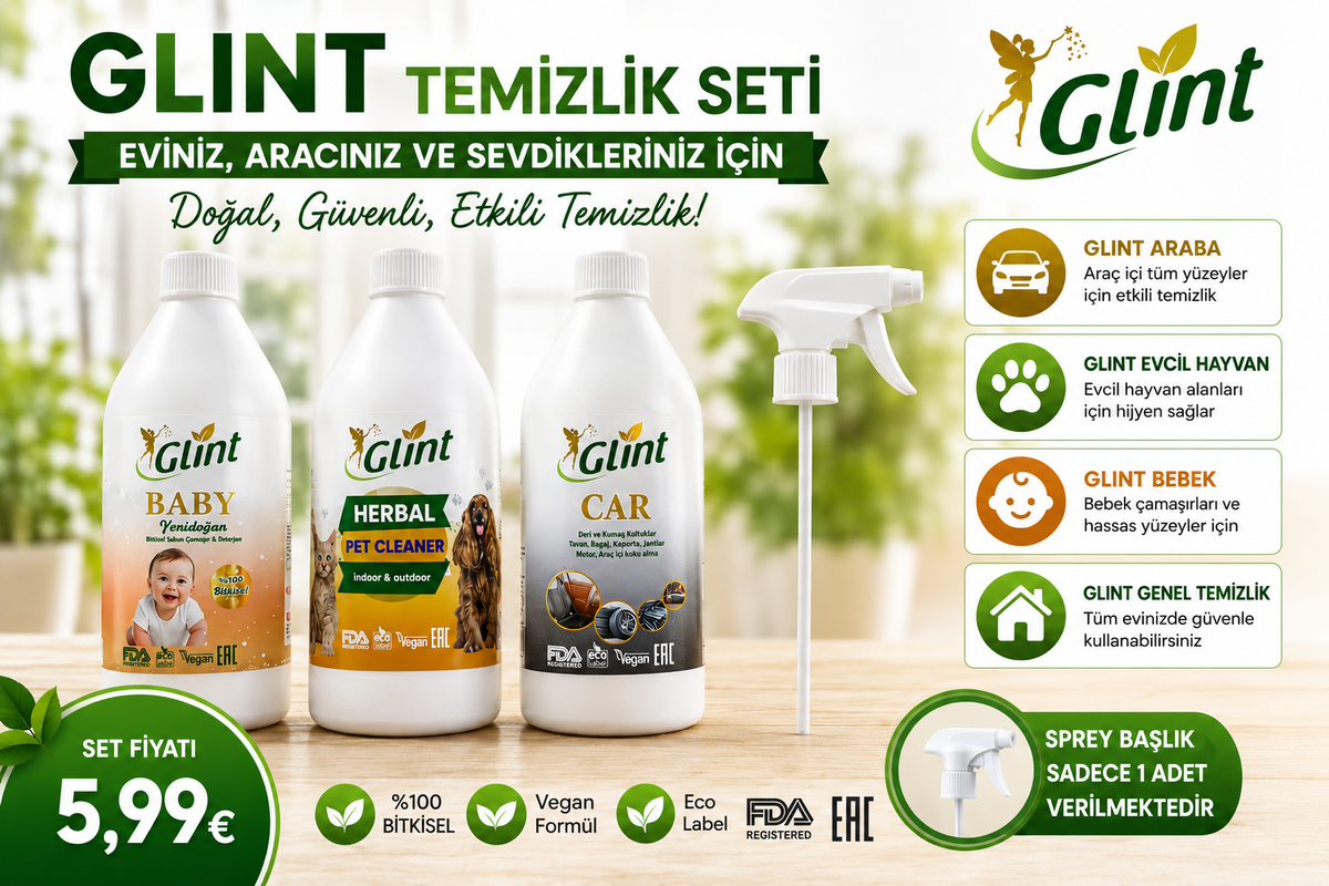 Glint 3 lü temizlik seti
