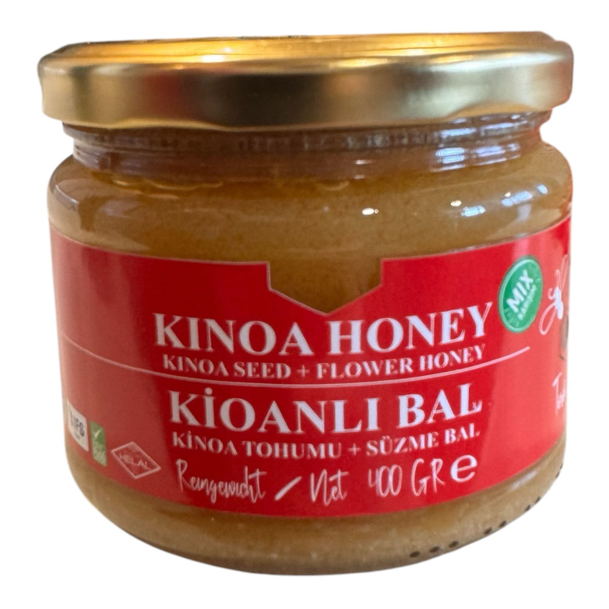 Kinoalı Bal – Kinoa Tohumu & Süzme Çiçek Balı Karışımı (400 g)