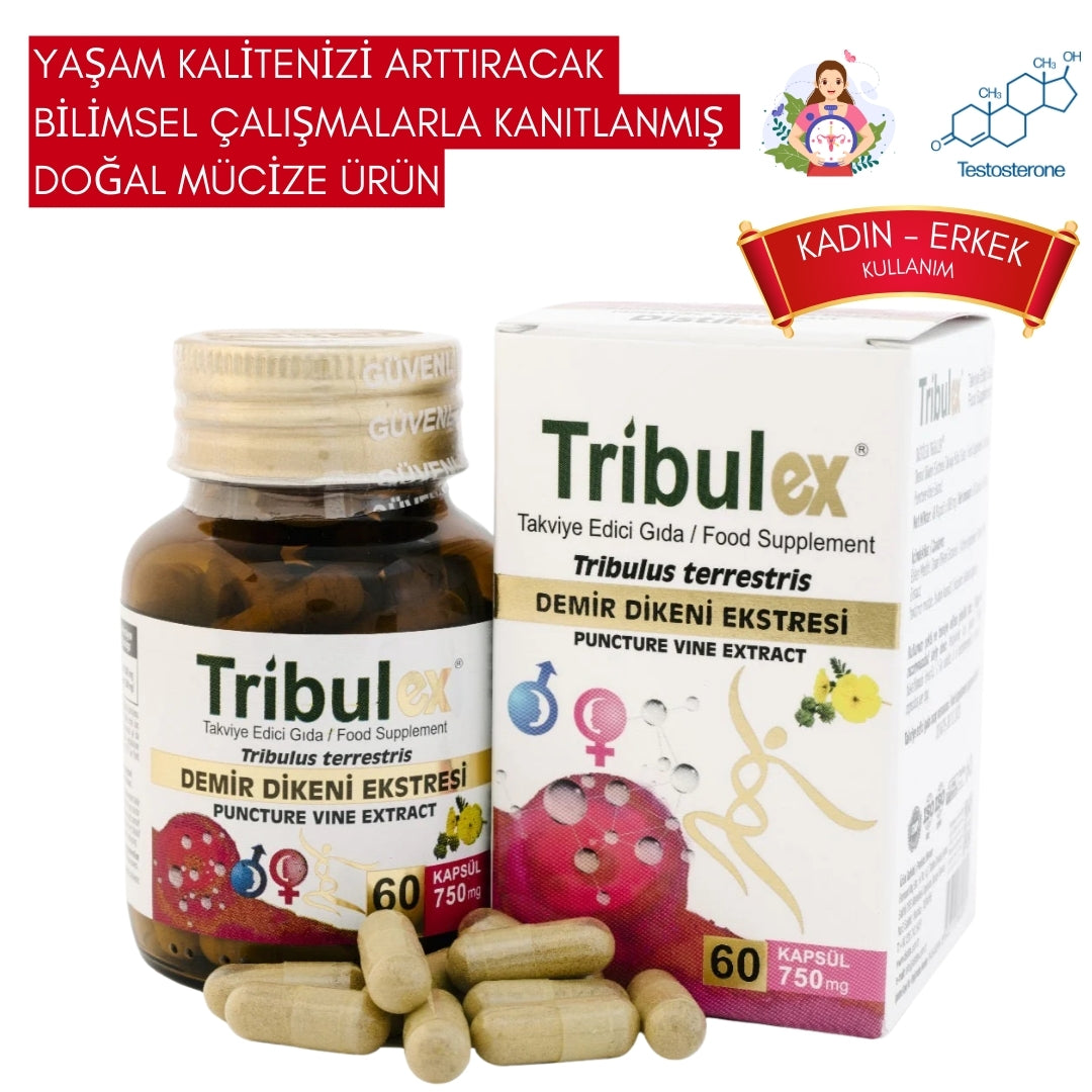 Erilex + Tribulex Bitkisel Güç Seti – Cinsel Sağlık, Enerji ve Hormon Dengesini Destekleyen Çift Etkili Formül!