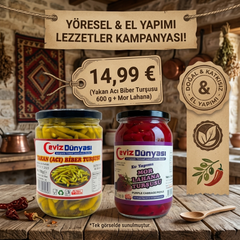 Doğal Turşu Paketi Yakan Acı Biber + Mor Lahana Turşusu